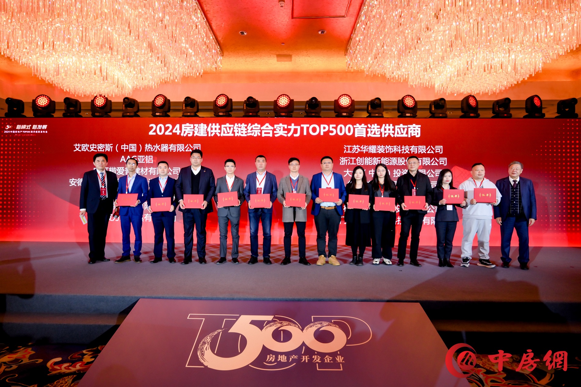 超低能耗項目配套品牌第一！2024房地產(chǎn)TOP500測評成果發(fā)布，創(chuàng)能股份榮獲三大獎項！